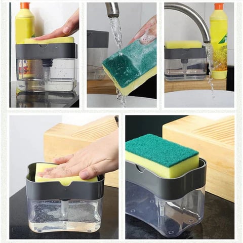 2 in 1 Soap Dispenser with Sponge
