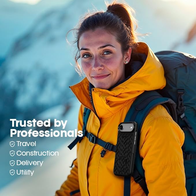 MOTIVE for iPhone 16 Holster Case, Belt Clip Case for Apple iPhone 16, Shell Holster Combo 16, Slim Rugged Drop Shockproof Protective Cover with Kickstand (6.1") | Ranger Series