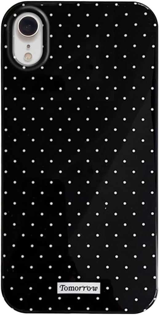 Compatible with iPhone 13/iPhone 14 Case with Cute Fashion Polka Dot Aesthetics Design Simple Case for Soft TPU Slim Protection Case for iPhone 13/14-White