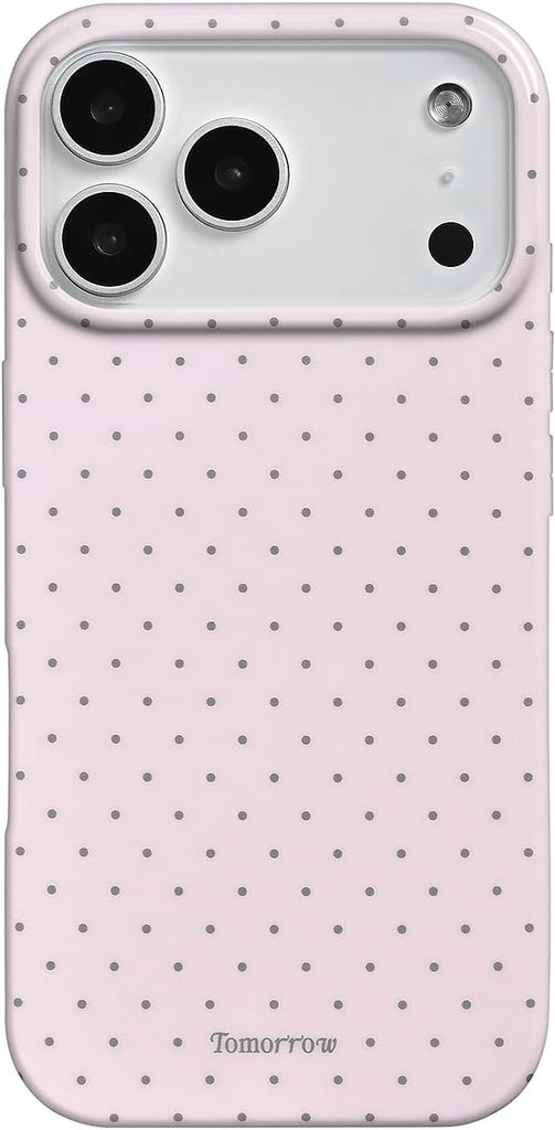 Compatible with iPhone 13/iPhone 14 Case with Cute Fashion Polka Dot Aesthetics Design Simple Case for Soft TPU Slim Protection Case for iPhone 13/14-White