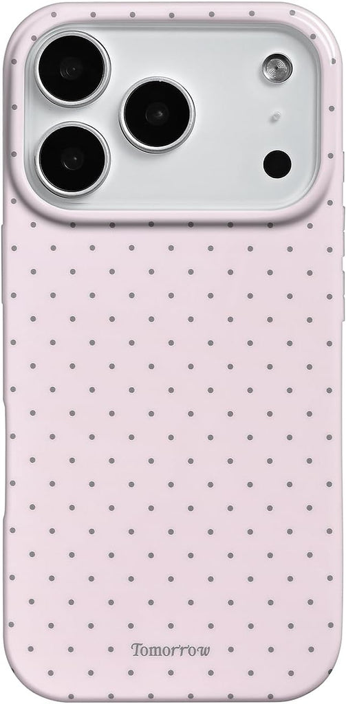 Compatible with iPhone 13/iPhone 14 Case with Cute Fashion Polka Dot Aesthetics Design Simple Case for Soft TPU Slim Protection Case for iPhone 13/14-White