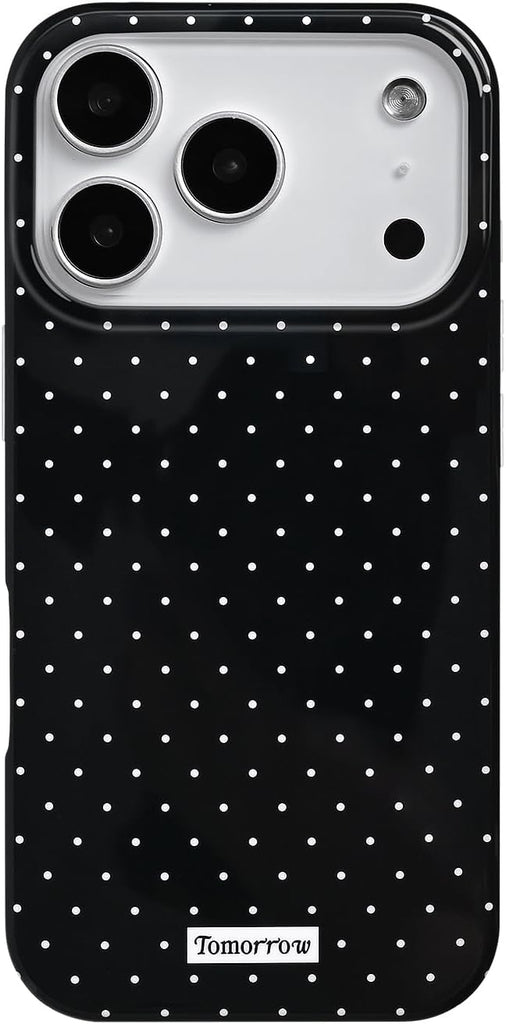 Compatible with iPhone 13/iPhone 14 Case with Cute Fashion Polka Dot Aesthetics Design Simple Case for Soft TPU Slim Protection Case for iPhone 13/14-White