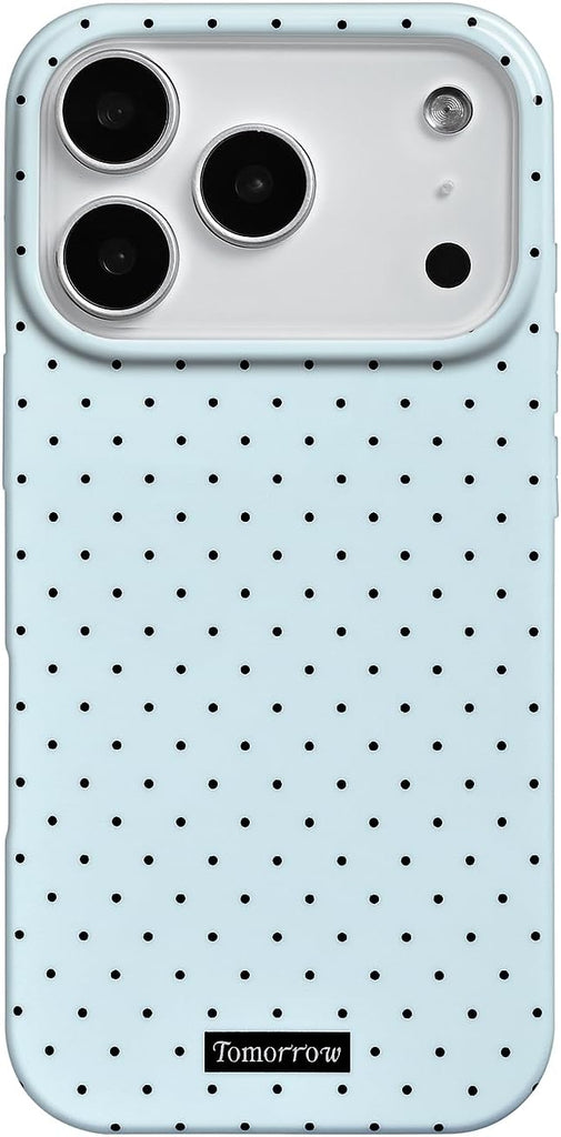 Compatible with iPhone 13/iPhone 14 Case with Cute Fashion Polka Dot Aesthetics Design Simple Case for Soft TPU Slim Protection Case for iPhone 13/14-White