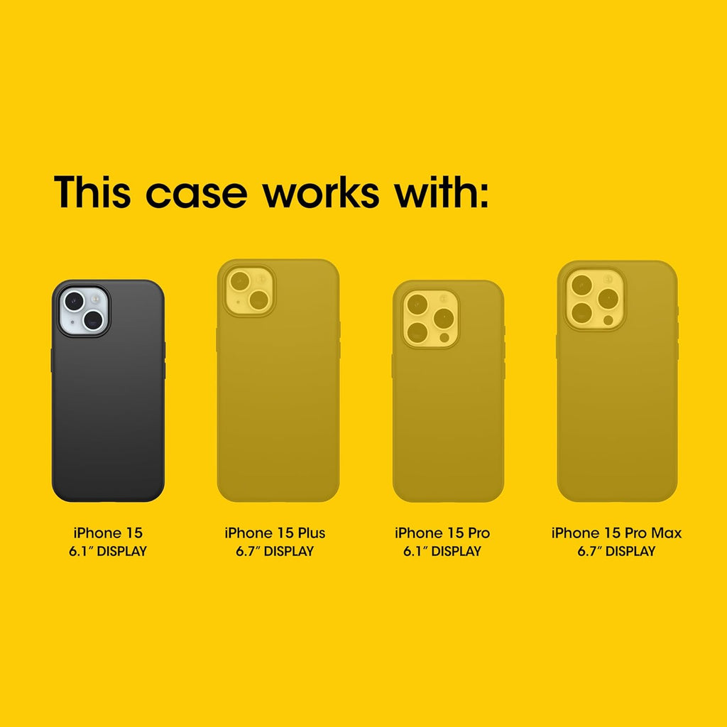 OtterBox iPhone 16e, 15, 14, & 13 Commuter Series Case - Black, Slim & Tough, Pocket-Friendly, with Port Protection