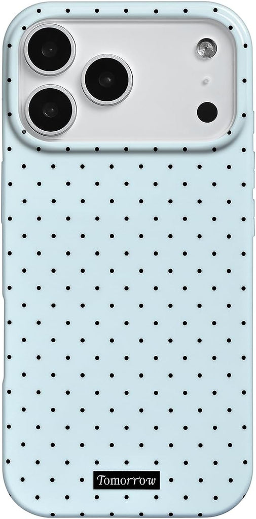 Compatible with iPhone 13/iPhone 14 Case with Cute Fashion Polka Dot Aesthetics Design Simple Case for Soft TPU Slim Protection Case for iPhone 13/14-White