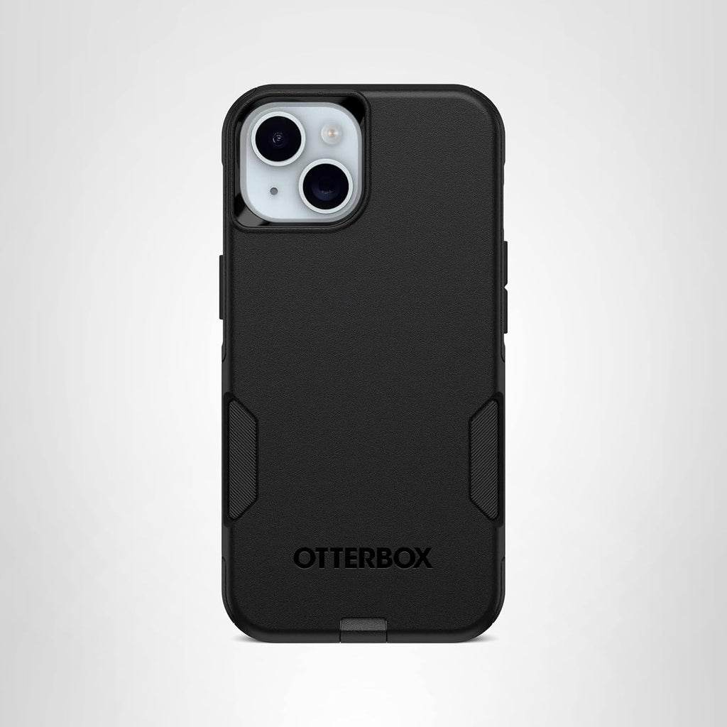 OtterBox iPhone 16e, 15, 14, & 13 Commuter Series Case - Black, Slim & Tough, Pocket-Friendly, with Port Protection