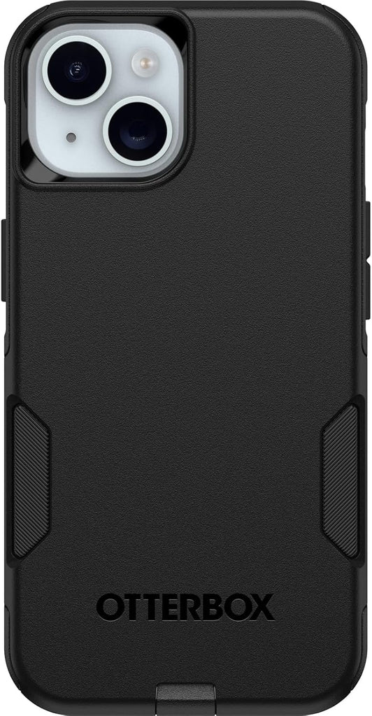 OtterBox iPhone 16e, 15, 14, & 13 Commuter Series Case - Black, Slim & Tough, Pocket-Friendly, with Port Protection