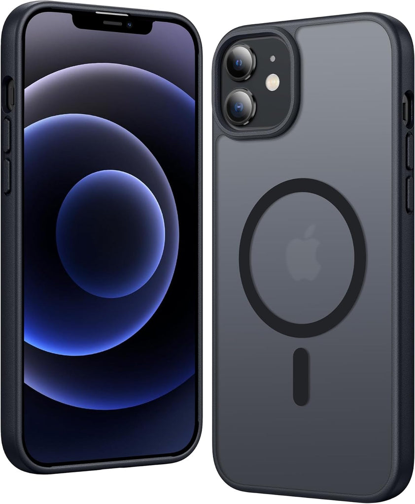 FNTCASE for iPhone 15 Case Clear: iPhone 14/13 Case Magnetic Phone Cases with Screen Protector Compatible with Magsafe Slim Anti Yellowing Rugged Protective Transparent Cell Cover (A-Clear)