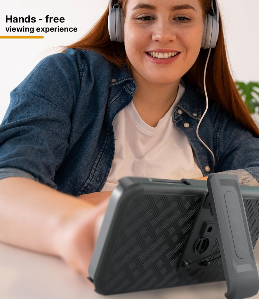 MOTIVE for iPhone 16 Holster Case, Belt Clip Case for Apple iPhone 16, Shell Holster Combo 16, Slim Rugged Drop Shockproof Protective Cover with Kickstand (6.1") | Ranger Series