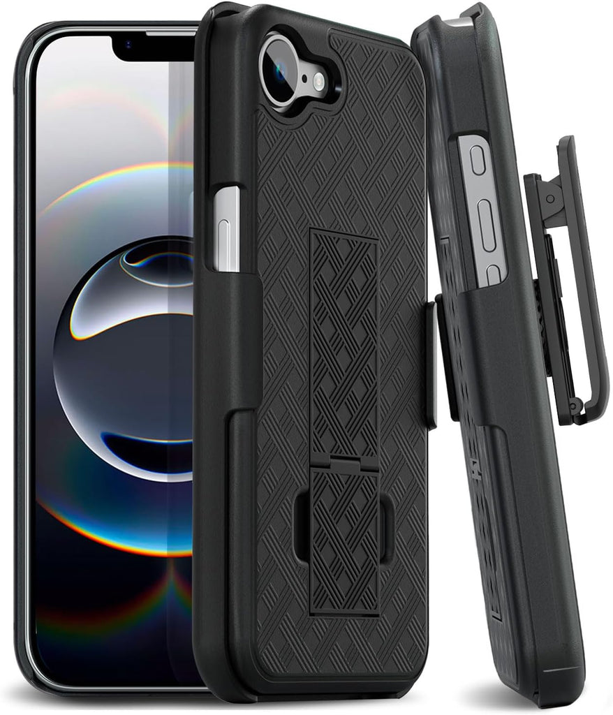 MOTIVE for iPhone 16 Holster Case, Belt Clip Case for Apple iPhone 16, Shell Holster Combo 16, Slim Rugged Drop Shockproof Protective Cover with Kickstand (6.1") | Ranger Series