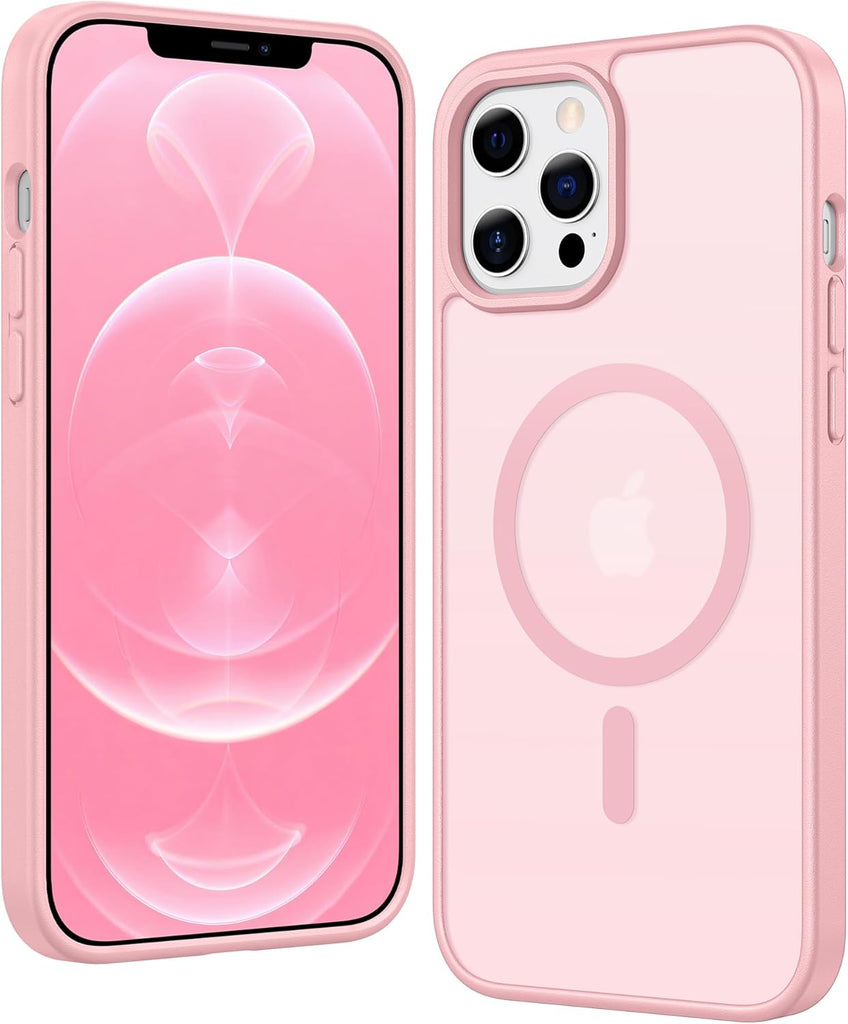 FNTCASE for iPhone 15 Case Clear: iPhone 14/13 Case Magnetic Phone Cases with Screen Protector Compatible with Magsafe Slim Anti Yellowing Rugged Protective Transparent Cell Cover (A-Clear)