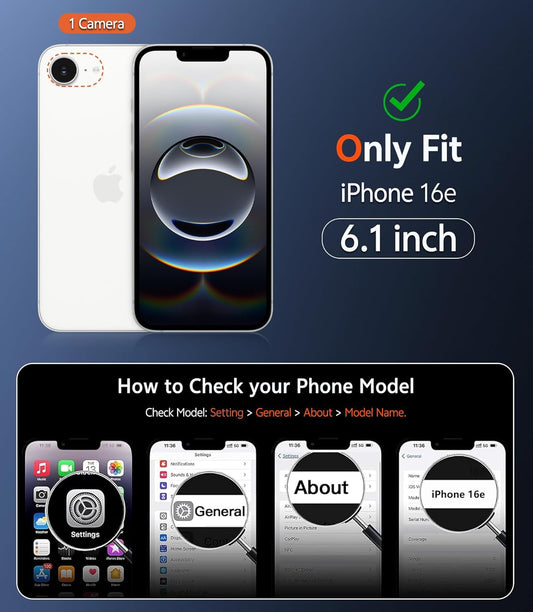 FNTCASE for iPhone 15 Case Clear: iPhone 14/13 Case Magnetic Phone Cases with Screen Protector Compatible with Magsafe Slim Anti Yellowing Rugged Protective Transparent Cell Cover (A-Clear)