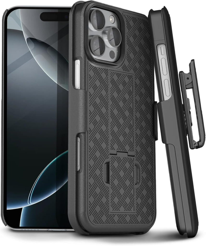 MOTIVE for iPhone 16 Holster Case, Belt Clip Case for Apple iPhone 16, Shell Holster Combo 16, Slim Rugged Drop Shockproof Protective Cover with Kickstand (6.1") | Ranger Series