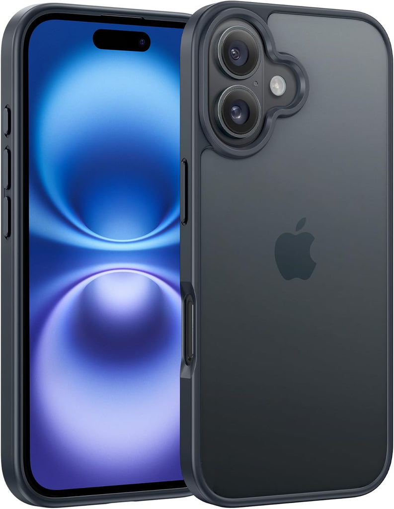 FNTCASE for iPhone 15 Case: for iPhone 14 & iPhone 13 Case | Magnetic Frosted Translucent Slim Shockproof Cell Phone Cover | Military Grade Protection Drop Proof Tough Protective Cases-LightPink 6.1”