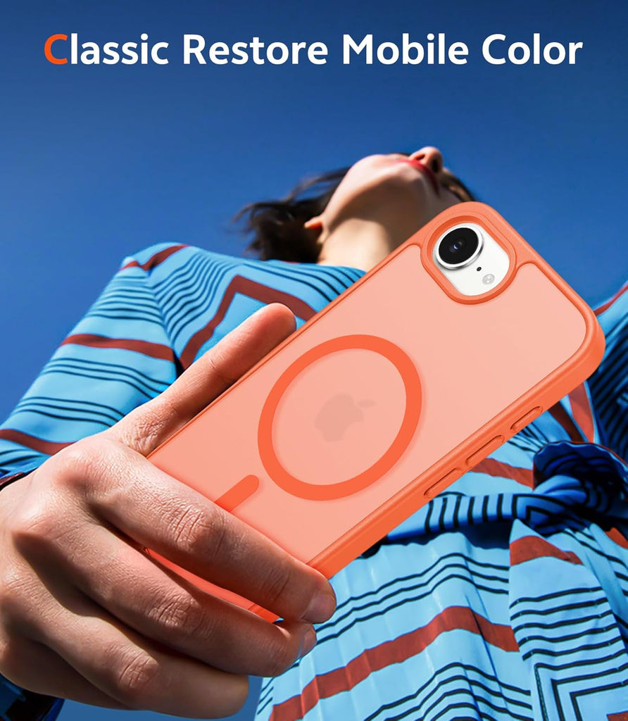 FNTCASE for iPhone 15 Case Clear: iPhone 14/13 Case Magnetic Phone Cases with Screen Protector Compatible with Magsafe Slim Anti Yellowing Rugged Protective Transparent Cell Cover (A-Clear)