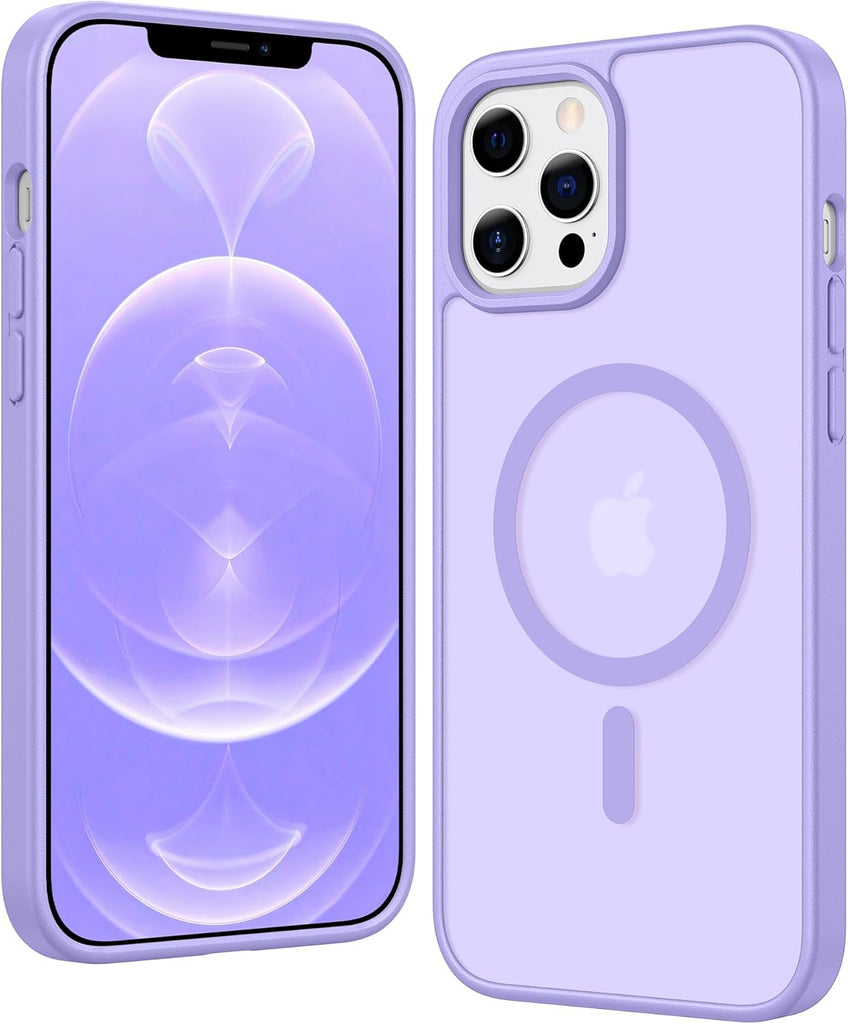 FNTCASE for iPhone 15 Case Clear: iPhone 14/13 Case Magnetic Phone Cases with Screen Protector Compatible with Magsafe Slim Anti Yellowing Rugged Protective Transparent Cell Cover (A-Clear)