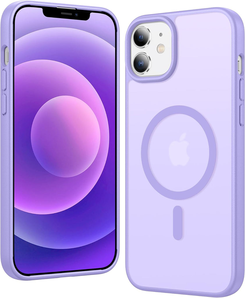 FNTCASE for iPhone 15 Case Clear: iPhone 14/13 Case Magnetic Phone Cases with Screen Protector Compatible with Magsafe Slim Anti Yellowing Rugged Protective Transparent Cell Cover (A-Clear)