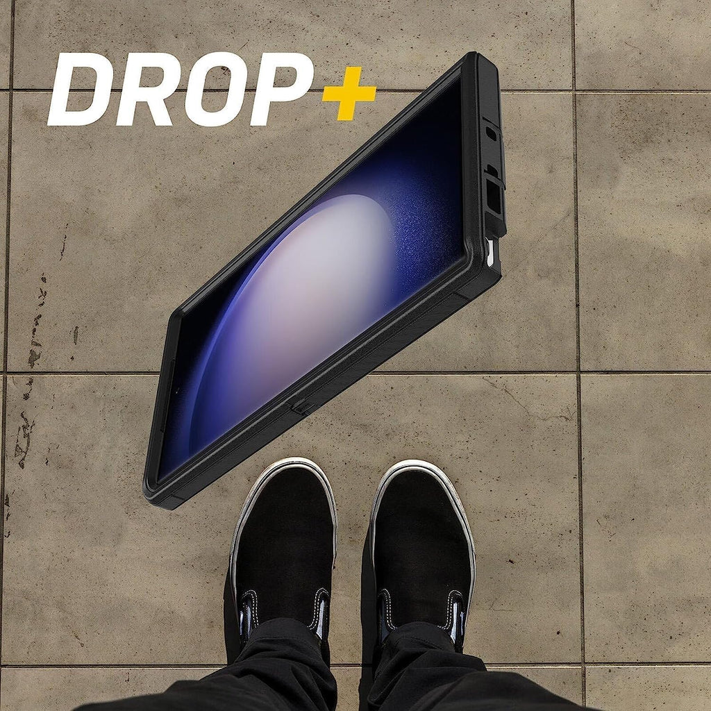 OtterBox Galaxy S23 Ultra (Only) - Defender Series Case - Lichen The Trek (Green), Rugged & Durable - with Port Protection - Case Only - Microbial Defense Protection - Non-Retail Packaging