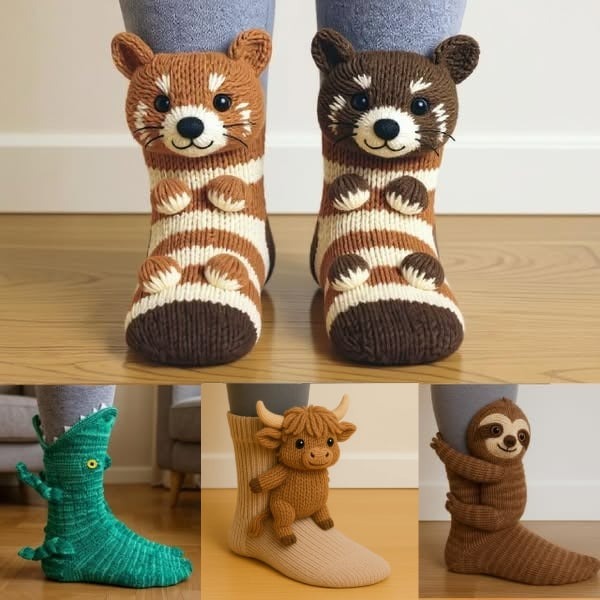 3D Cute Animal Socks