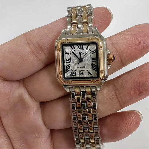 Women Watch 2026 Light Luxury Brand Business Gold Stainless Steel Ladies Fashion Quartz Watches Female Clock Bracelet Wristwatch