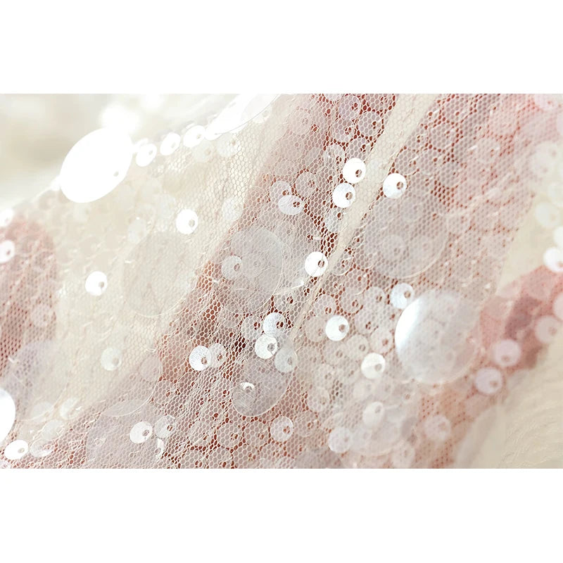 YENKYE New Autumn Women Sequin Kimono Jacket Coat Long Sleeve V Neck Female Casual Loose Outerwear Chic Lady Wrap Outfits