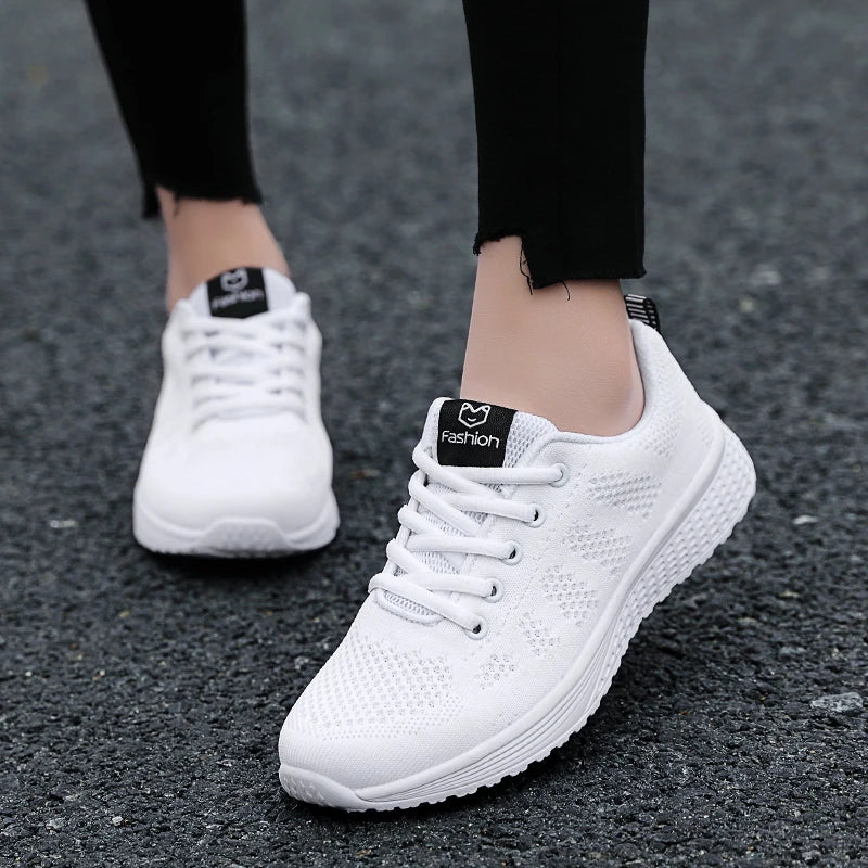2025 Women's Fashion Sports Shoes Platform Sneakers Ladies Spring Winter Flats Running Shoes for Women
