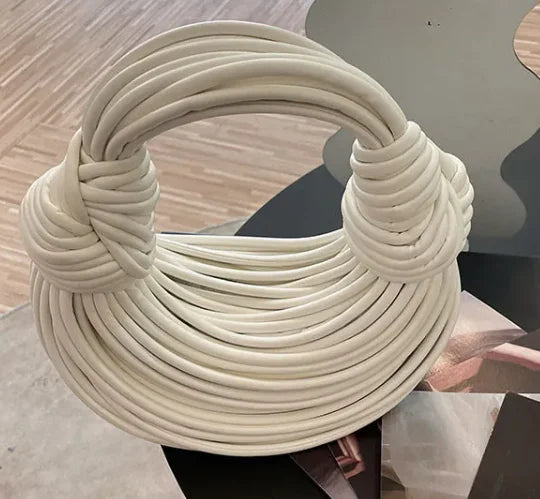 Handbags for Women 2025 New Gold Luxury Designer Brand Handwoven Noodle Bags Rope Knotted Pulled Hobo Silver Evening Clutch Chic