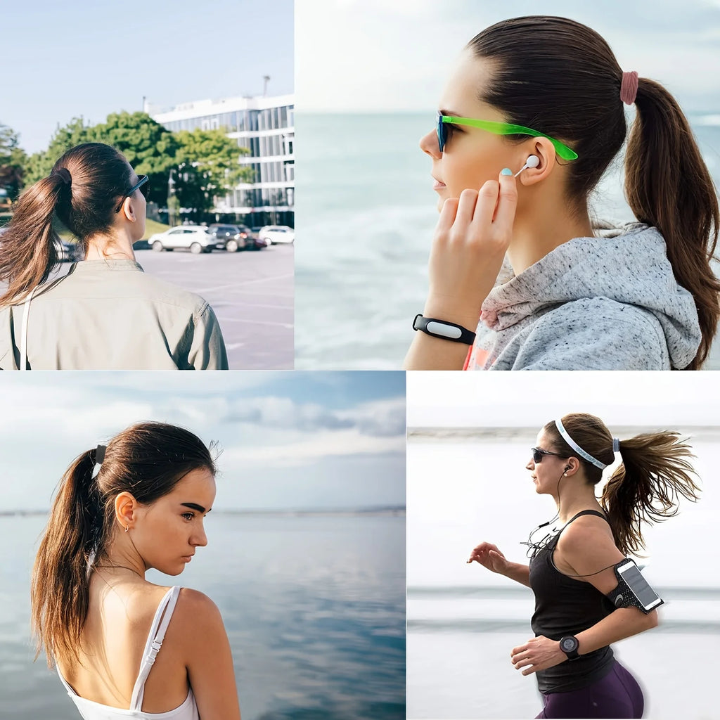 New 50PCS/Set Women Girls Candy Colors Nylon Basic Scrunchie Hair Tie Ponytail Hold Hair Rubber Bands Fashion Hair Accessories