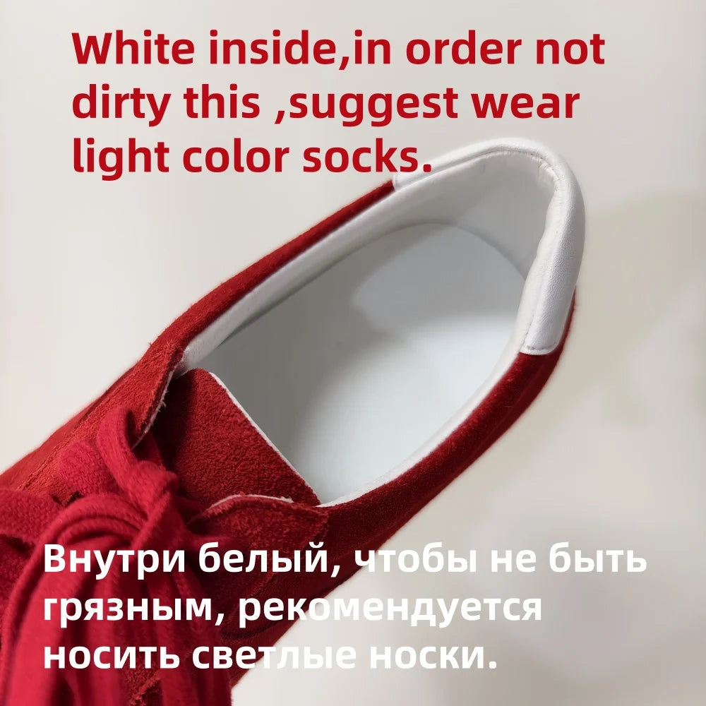 FEDONAS 2025 Ins Quality Women Suede Sneakers Training Sport Shoes Contrast Casual Shoes Big Size Flats Sneakers Shoes