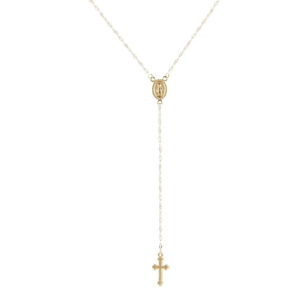 Fashion Christian Cross Necklace For Women Religious Rosary Pendant Gold Silver Color Chain Choker Female Jewelry Accessories