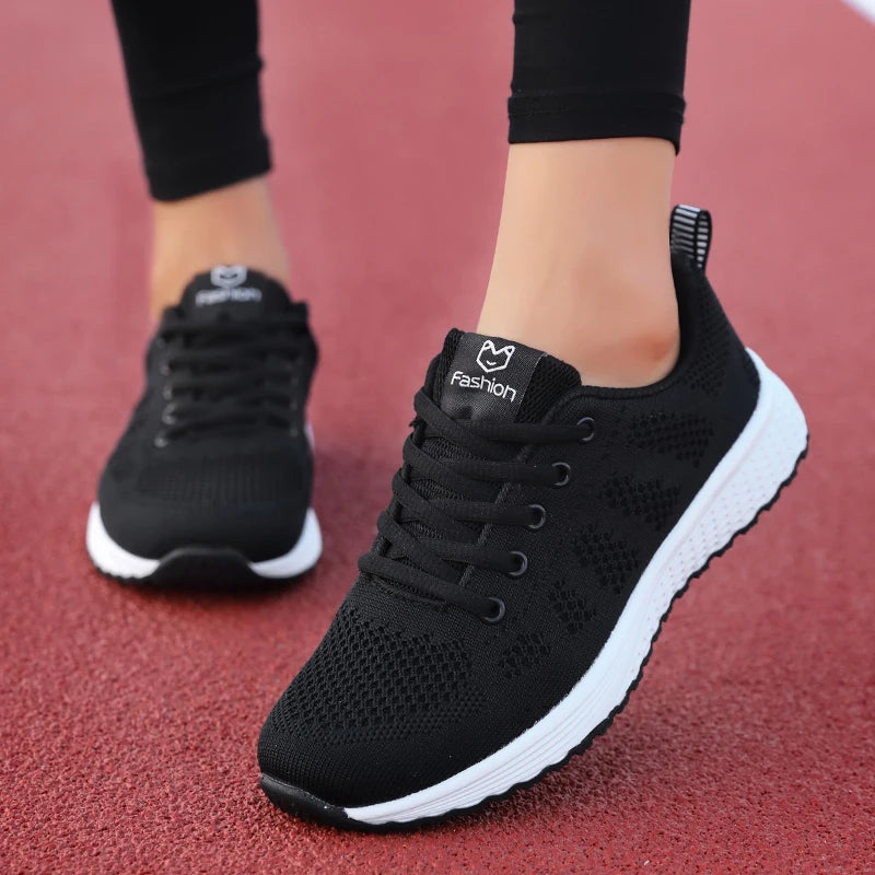 2025 Women's Fashion Sports Shoes Platform Sneakers Ladies Spring Winter Flats Running Shoes for Women