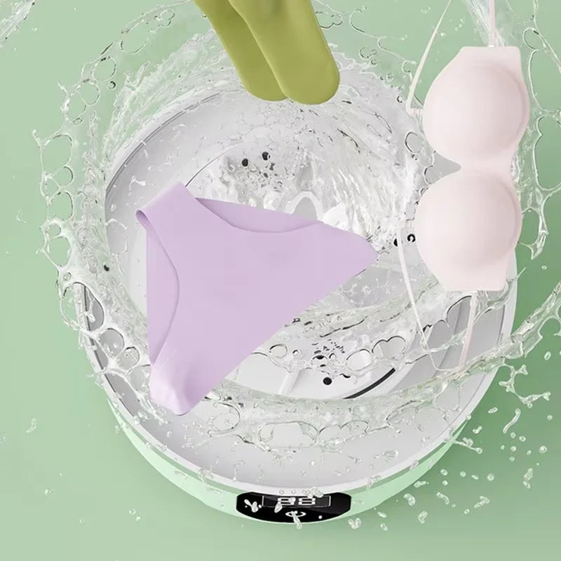 CleanAnywhere™ Mini Laundry Washer – 1L Portable Underwear & Socks Washer