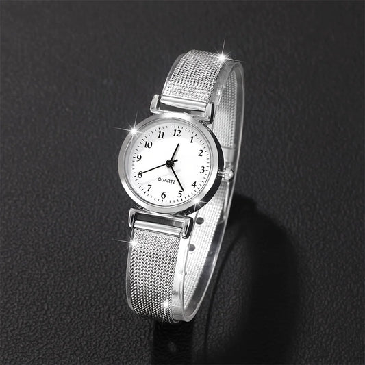 Women Fashion Watch Casual Bracelet Watches Set Ladies Simple Dial Quartz Wristwatches Dress Clock Montre Femme
