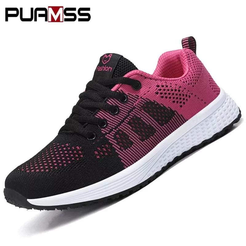 2025 Women's Fashion Sports Shoes Platform Sneakers Ladies Spring Winter Flats Running Shoes for Women