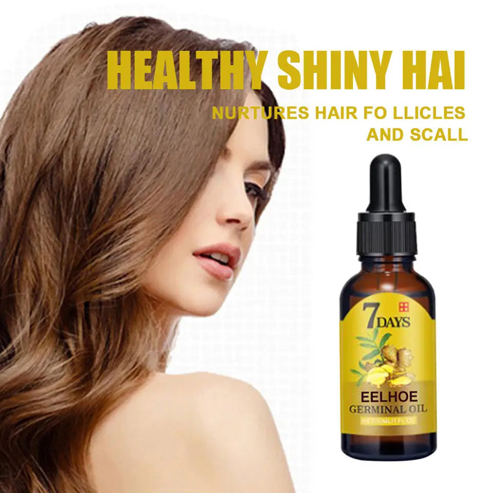 Hair growth serum, fast-growing essential oil, hair care, 10/20/40ml, dense regrowth, ginger, promoting regeneration.
