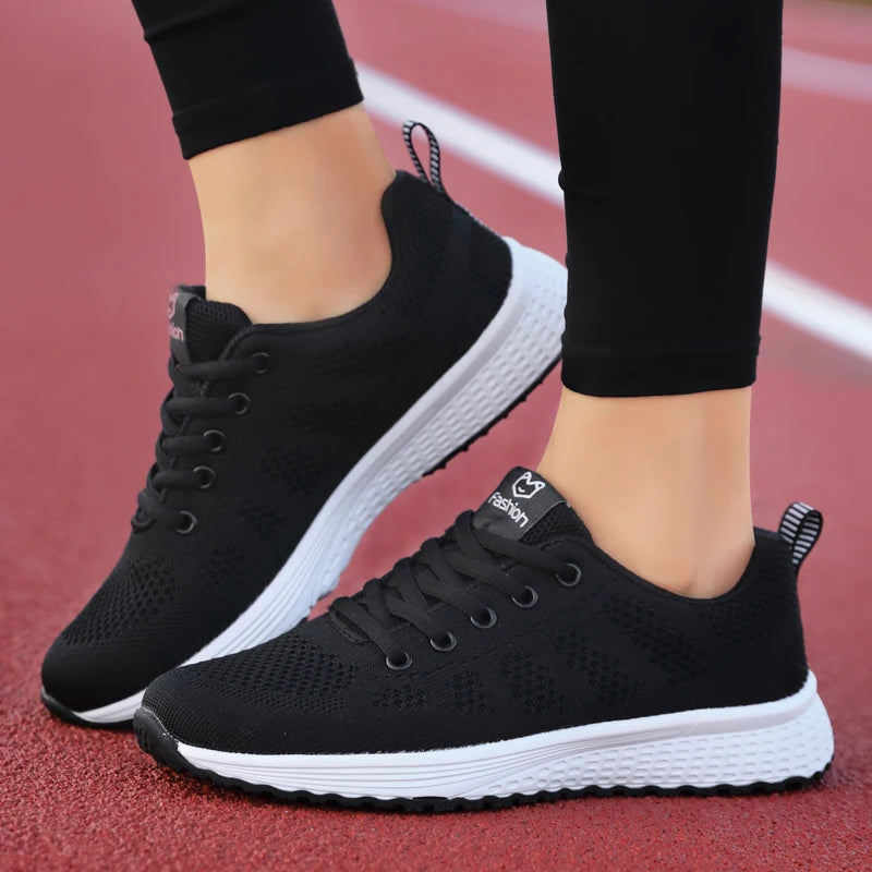 2025 Women's Fashion Sports Shoes Platform Sneakers Ladies Spring Winter Flats Running Shoes for Women
