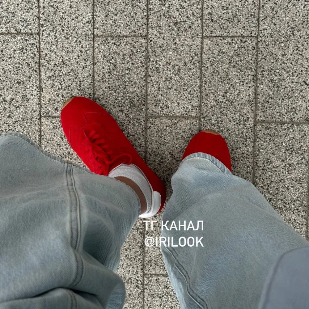 FEDONAS 2025 Ins Quality Women Suede Sneakers Training Sport Shoes Contrast Casual Shoes Big Size Flats Sneakers Shoes