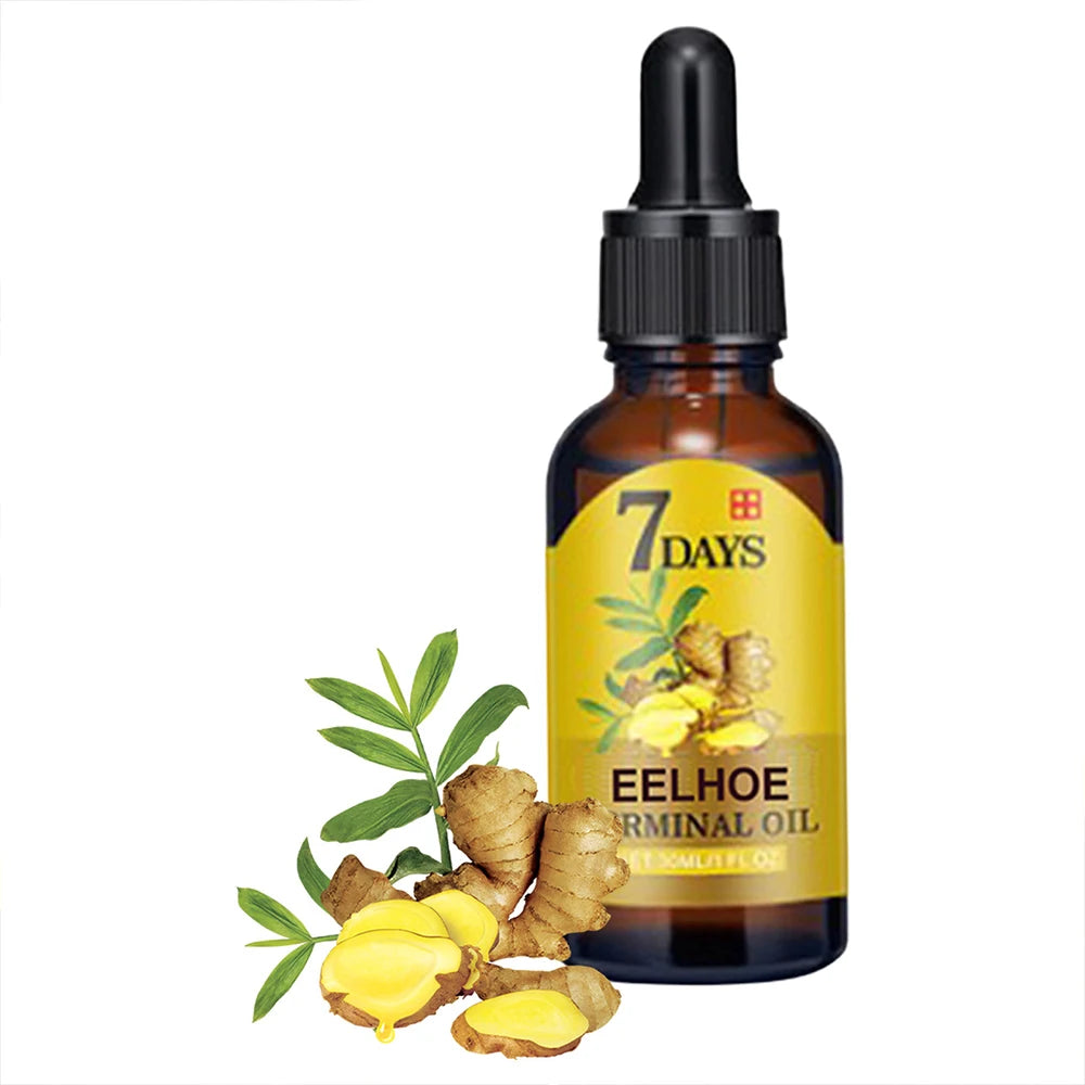 Hair growth serum, fast-growing essential oil, hair care, 10/20/40ml, dense regrowth, ginger, promoting regeneration.