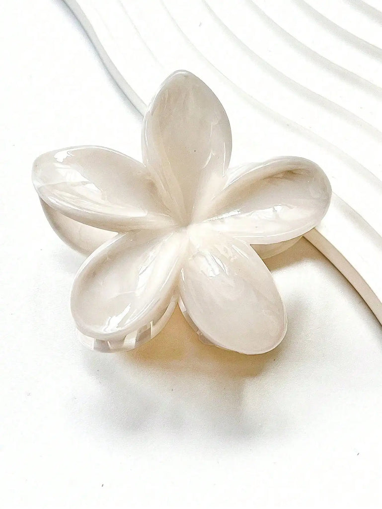 1/2 Pcs Fashion Simple Shiny Egg Flower Hair Claws For Women Girls Party Hair Accessories