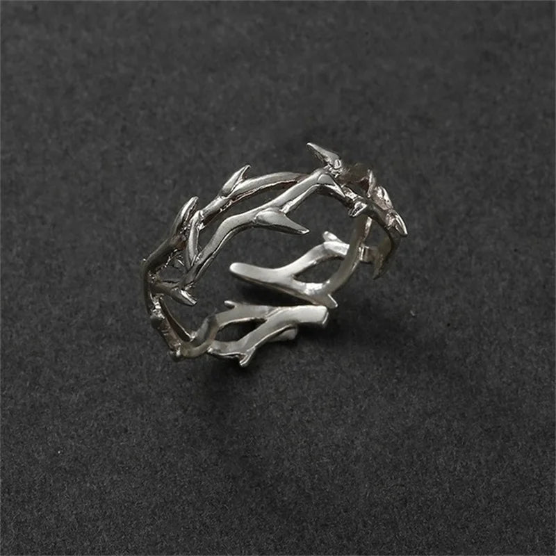 Punk Classic Split Rings Stainless Steel Simple Adjustable Rings for Women Men Couples Jewelry Accessories