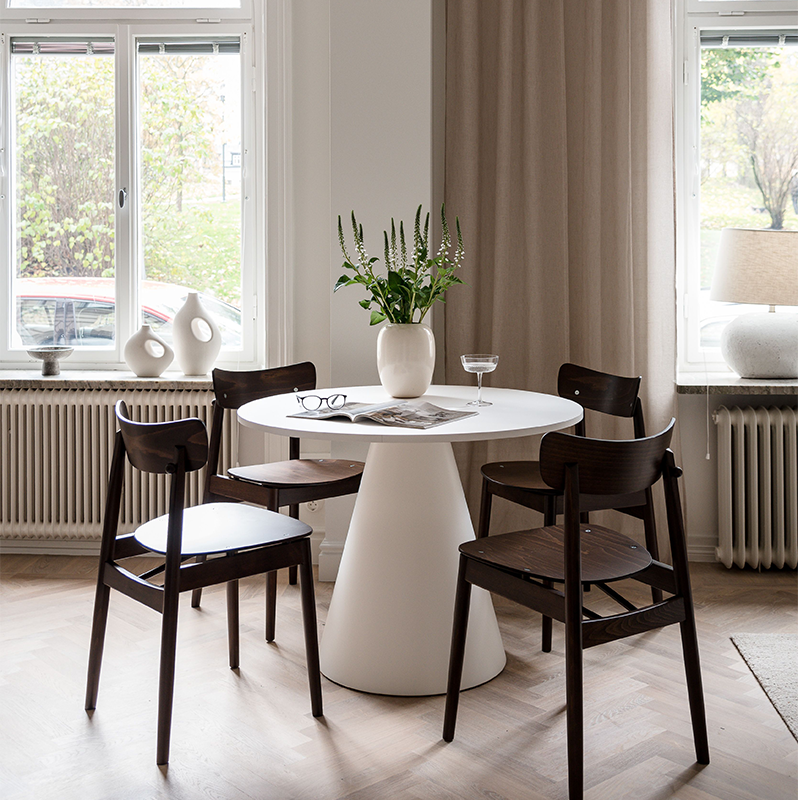 Ikon table 120cm Fenix white