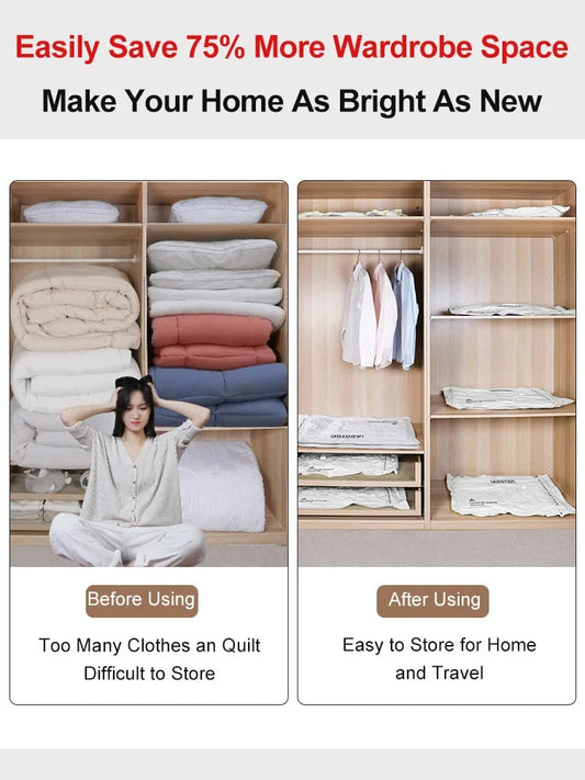 Super popular vacuum compression bag! —— limited time discount!   Order now and get your free electric pump