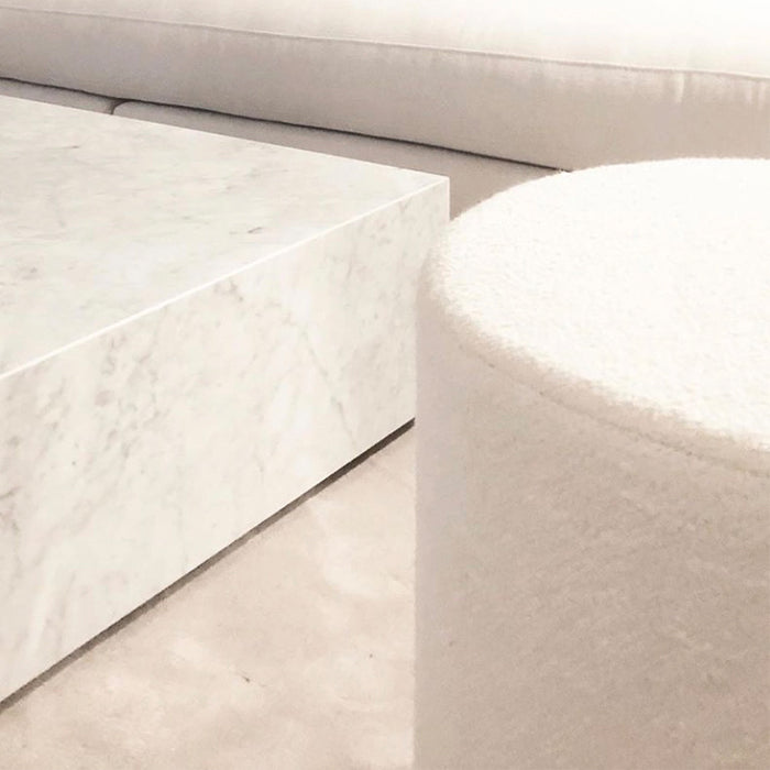 Carmen ottoman bouclé 80cm